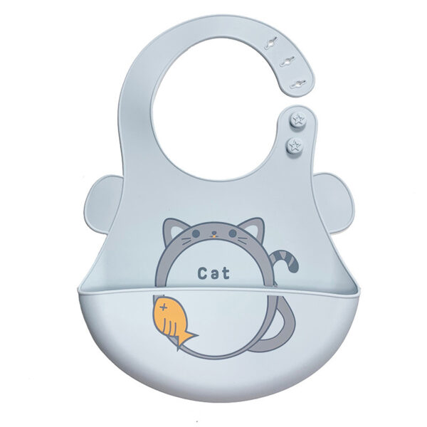 Baby Eating Silicone Bib Baby Stereo Waterproof - Image 5