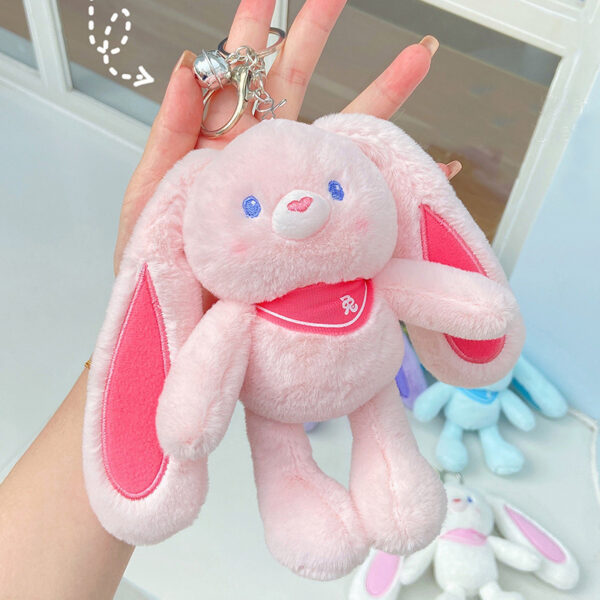 Plush Pull Ears Rabbit Stretch Doll Keychain - Image 6