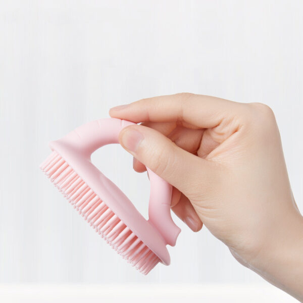 Baby Shower Brush To Remove Dandruff Silicone Scrubbing Cotton Shampoo Artifact - Image 4