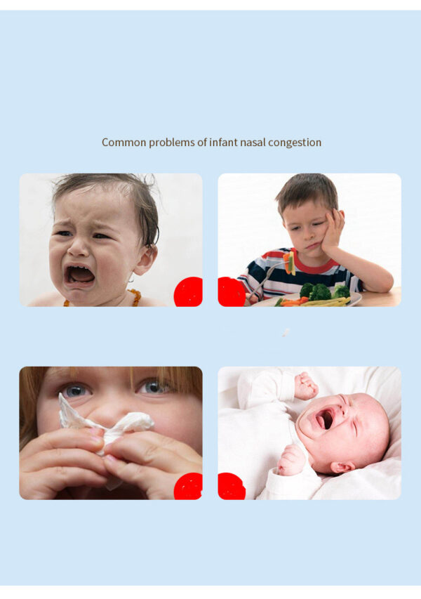 Baby Mouth Suction Nose Baby Cleaning Nose Anti-ride Nose Frida Nasal Aspirator Baby Health Care Medicine Dropper Accessories - Image 2