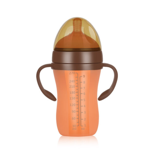 Large-Caliber Weaning Artifact Nano Silver Silicone Baby Bottle Antibacterial - Image 4