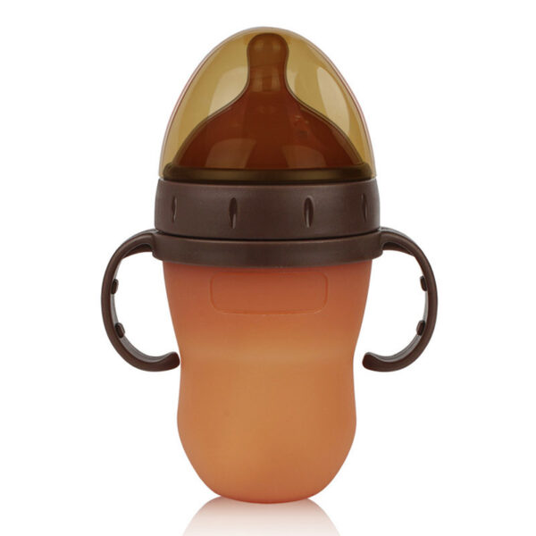 Large-Caliber Weaning Artifact Nano Silver Silicone Baby Bottle Antibacterial - Image 5