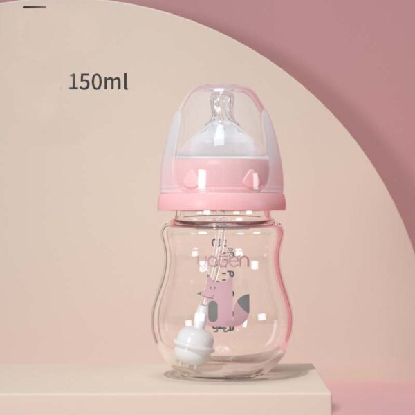 Anti-Scalding Handle Silicone Sleeve Insulated Baby Bottle - Image 4