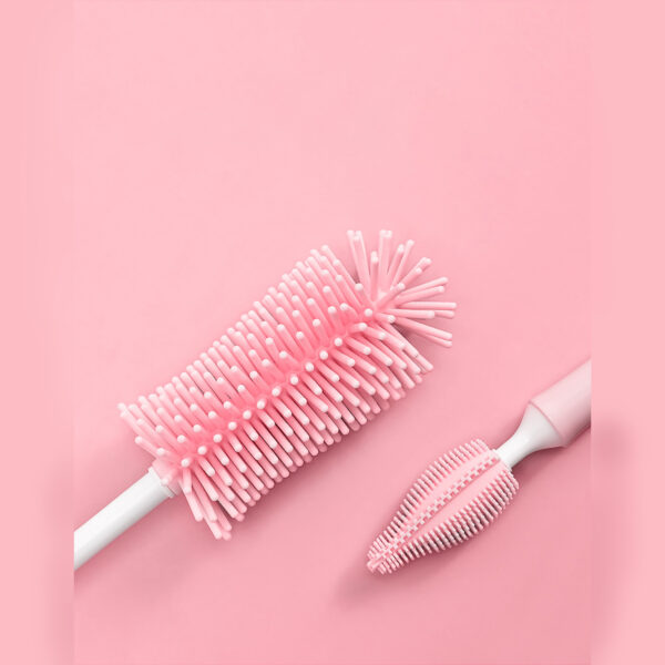 Baby Silicone Baby Bottle Brush Straw Scrubbing Baby Bottle Brush Cleaning - Image 10