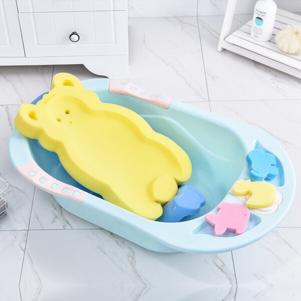 Baby Shower Bath Tub Pad Non-Slip Bathtub Seat Support Mat Newborn Safety Bath Mat - Image 2