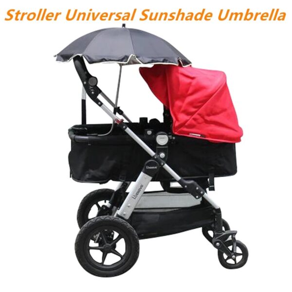 360 Degrees Pram Umbrellas Cart Accessories Adjustable Stroller Umbrella - Image 9