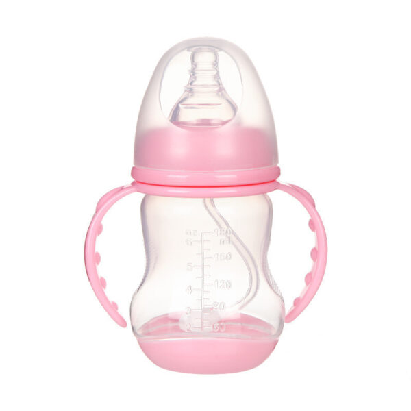 Wide Caliber PP Baby Bottle Anti-colic With Handle Straw Baby Feeding Bottle 180 240ML Optional Bulk - Image 4