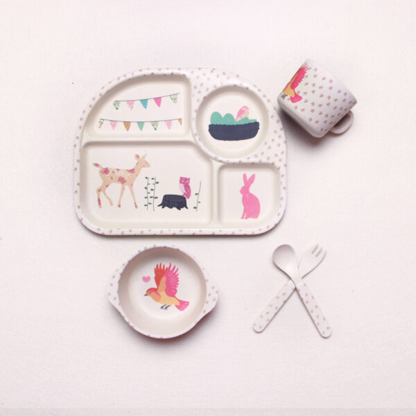Bamboo fiber children's tableware - Image 10