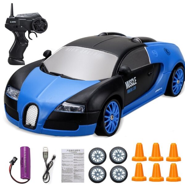 Charging Toy Remote Control Four-wheel Drive High-speed Drift Car - Image 9