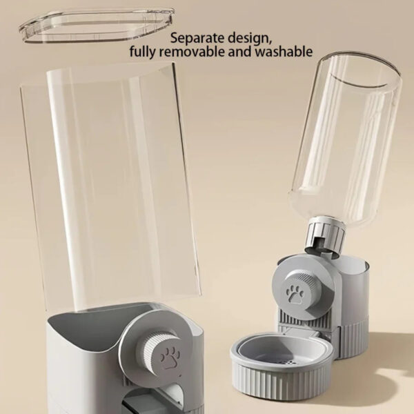 1.2L Automatic Pet Feeder Cage Hanging Bowl, Suitable For Small Puppy Cat Rabbit Food Container Dispenser Bowl - Image 7