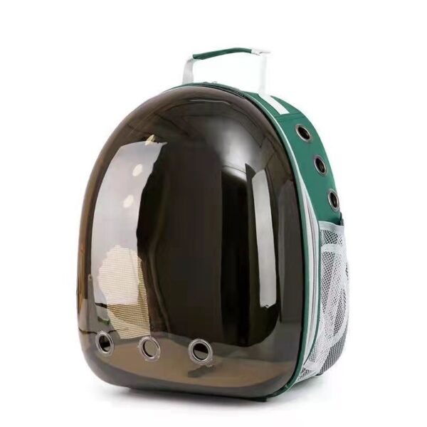 Fashionable Transparent Panoramic Outdoor Four Seasons Universal Pet Backpack Side Opening Breathable - Image 8