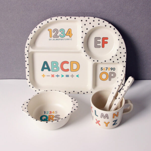 Bamboo fiber children's tableware - Image 4
