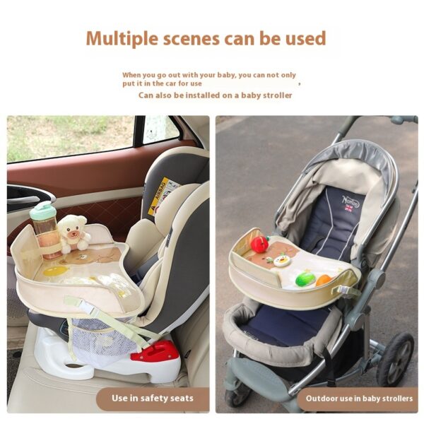 Children's Car Seat Multi-function Storage Car Waterproof Tray - Image 9