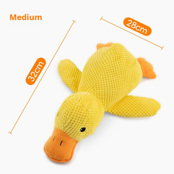 Pet Plush Toy Dog Calming Duck Stuffed Duck Toys Chew Toy Squeaky For Puppy Pet Teeth Cleaning Chew Pillow Toy Pet Supplies - Image 3