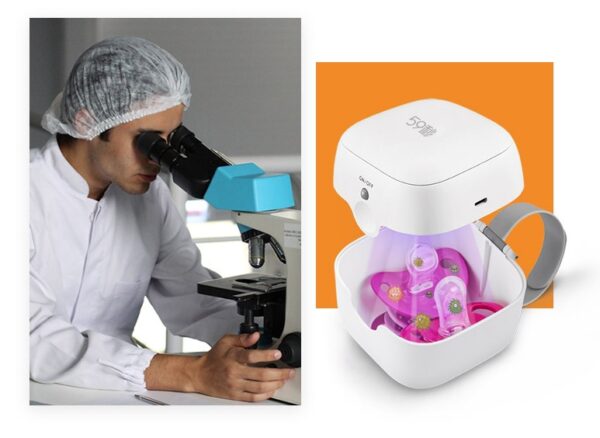 Baby Pacifier Disinfection Box Pacifier Storage Case - Image 3