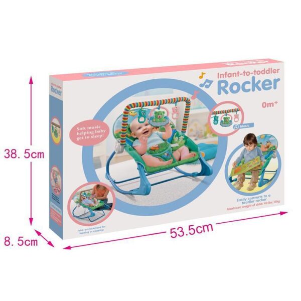 Baby Rocking Chair Baby Rocking Bed Portable Foldable Coax With Mosquito Net - Image 8