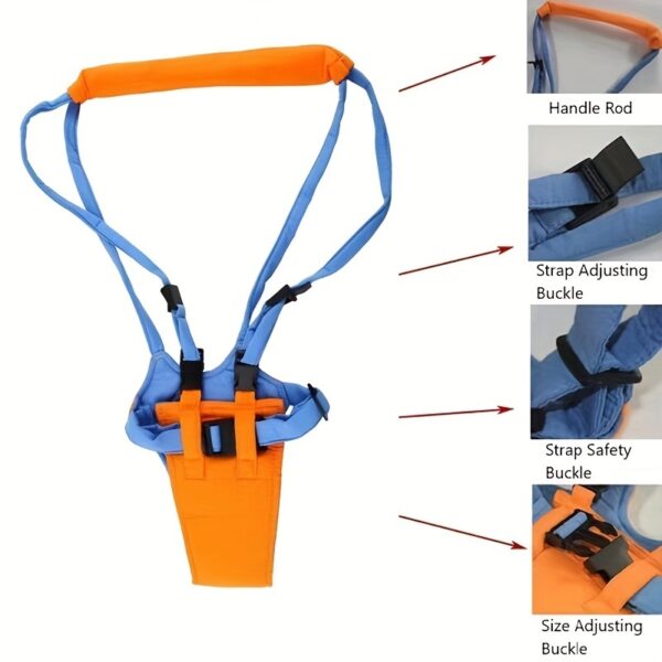 Brand New Kid Baby Infant Toddler Harness Walk Learning Assistant Walker Jumper Strap Belt Safety Reins Harness - Image 3