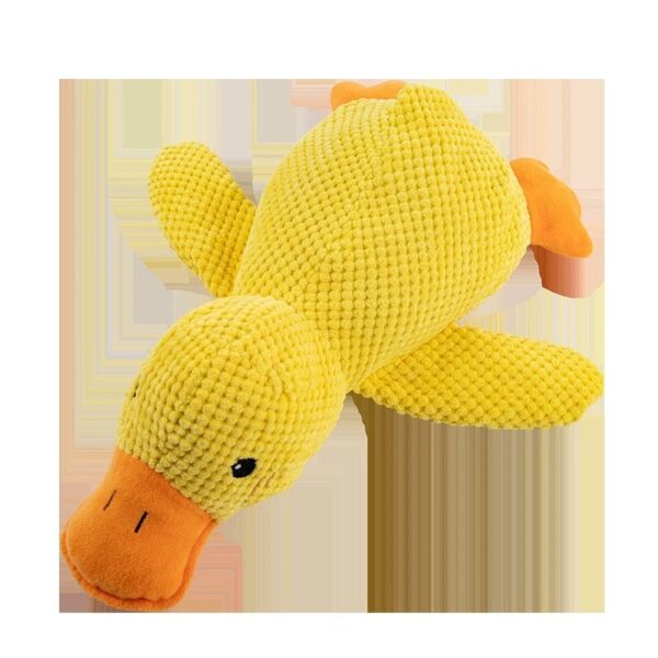 Pet Plush Toy Dog Calming Duck Stuffed Duck Toys Chew Toy Squeaky For Puppy Pet Teeth Cleaning Chew Pillow Toy Pet Supplies - Image 2