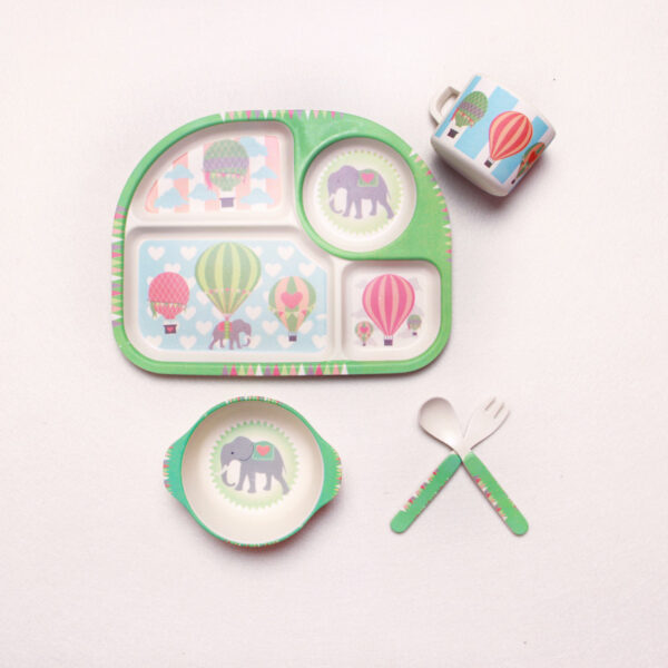 Bamboo fiber children's tableware - Image 6