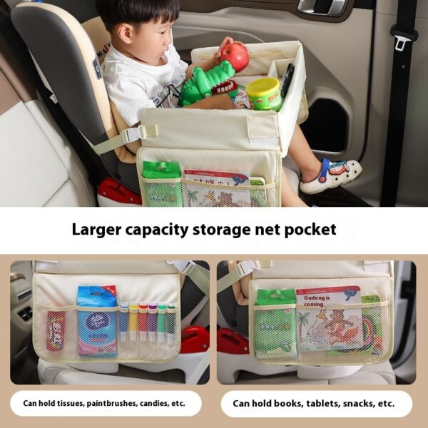 Children's Car Seat Multi-function Storage Car Waterproof Tray - Image 5
