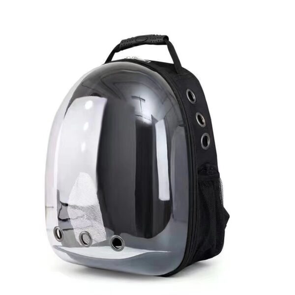 Fashionable Transparent Panoramic Outdoor Four Seasons Universal Pet Backpack Side Opening Breathable - Image 6