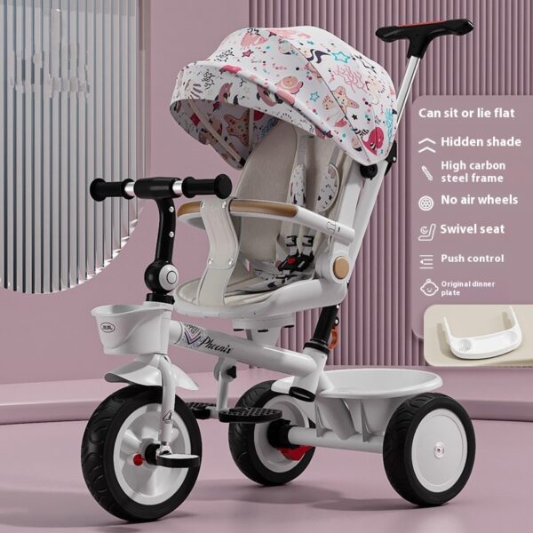 Tricycle Pedal Baby Car Children Lightweight Toy Trolley - Image 5