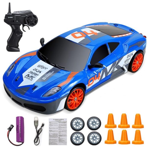 Charging Toy Remote Control Four-wheel Drive High-speed Drift Car - Image 2