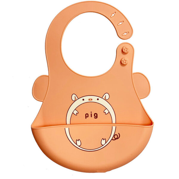 Baby Eating Silicone Bib Baby Stereo Waterproof - Image 6