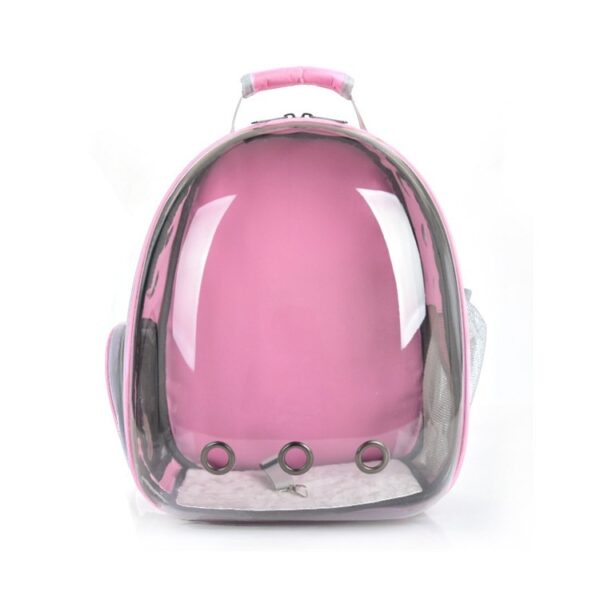 Fashionable Transparent Panoramic Outdoor Four Seasons Universal Pet Backpack Side Opening Breathable - Image 7