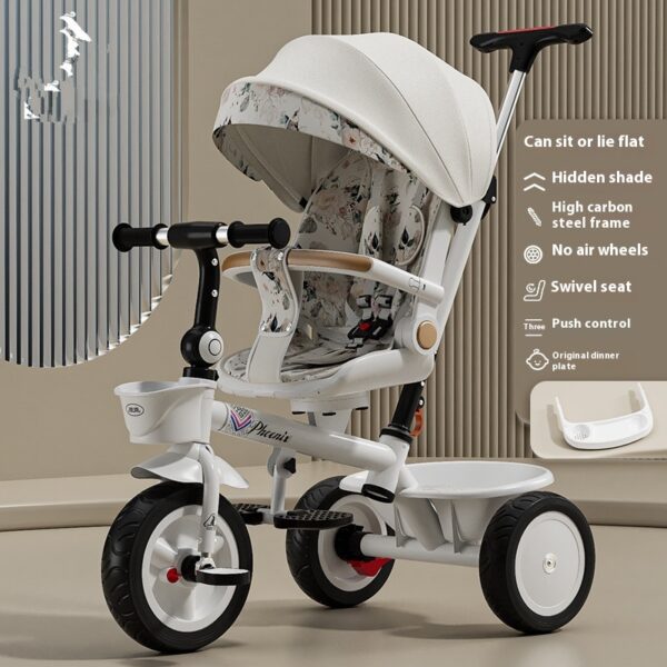 Tricycle Pedal Baby Car Children Lightweight Toy Trolley - Image 4