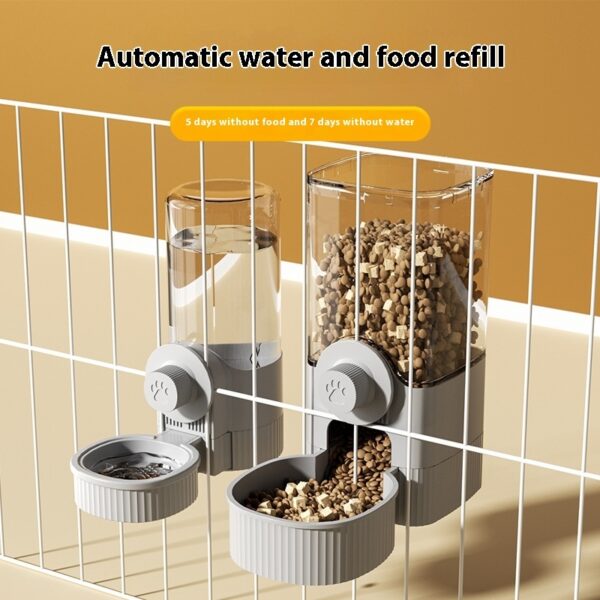 Hanging Cage Dog Basin Cat Bowl Automatic Pet Feeder