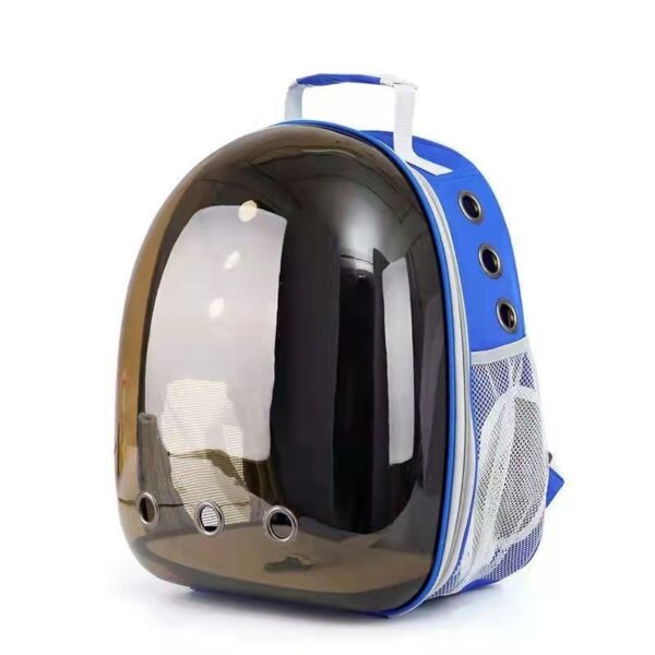 Fashionable Transparent Panoramic Outdoor Four Seasons Universal Pet Backpack Side Opening Breathable - Image 4