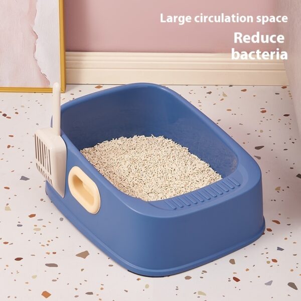 Cat Semi-closed Toilet Binaural Handle Splash-proof Sand Basin - Image 3
