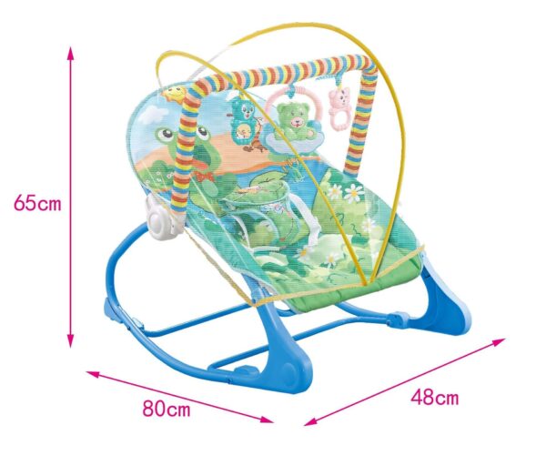 Baby Rocking Chair Baby Rocking Bed Portable Foldable Coax With Mosquito Net - Image 7