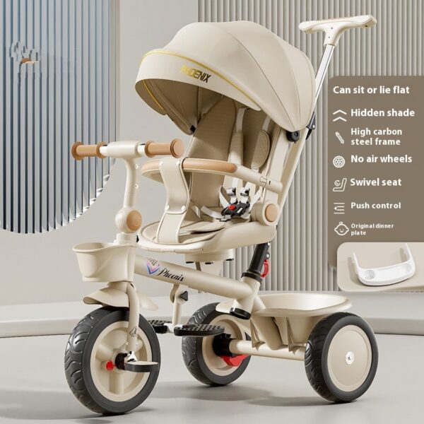 Tricycle Pedal Baby Car Children Lightweight Toy Trolley - Image 10