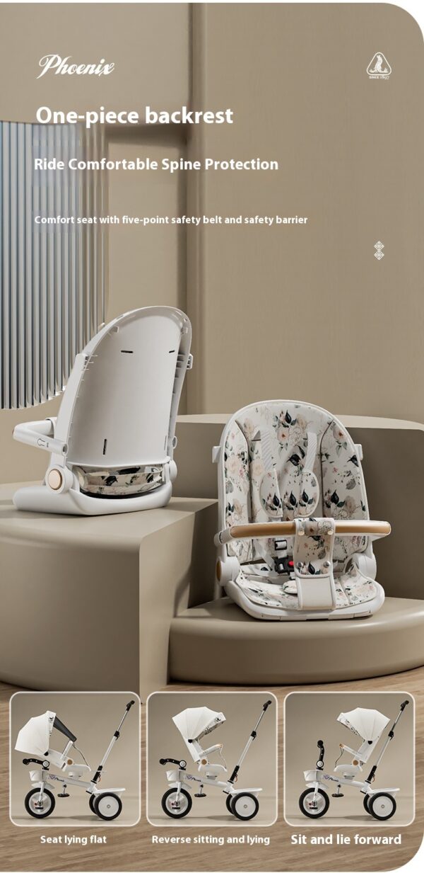 Tricycle Pedal Baby Car Children Lightweight Toy Trolley - Image 2