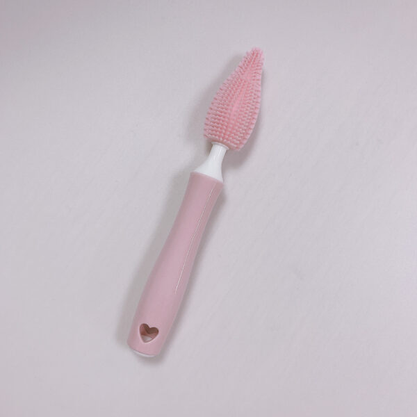 Baby Silicone Baby Bottle Brush Straw Scrubbing Baby Bottle Brush Cleaning - Image 5